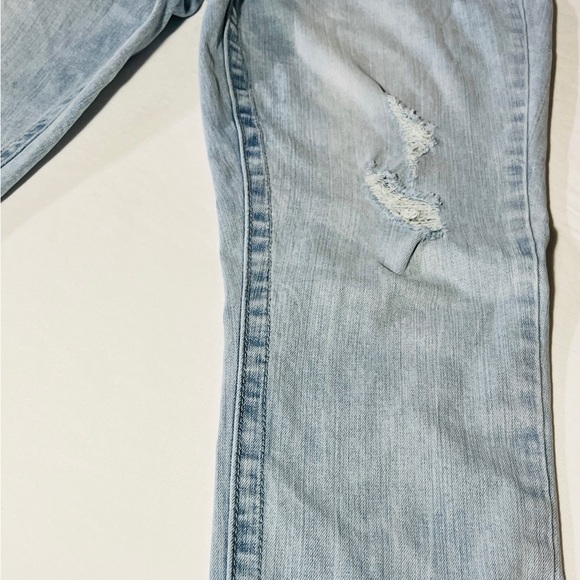 Distressed Seven7 Light Blue Women's Jeans - Picture 3 of 7